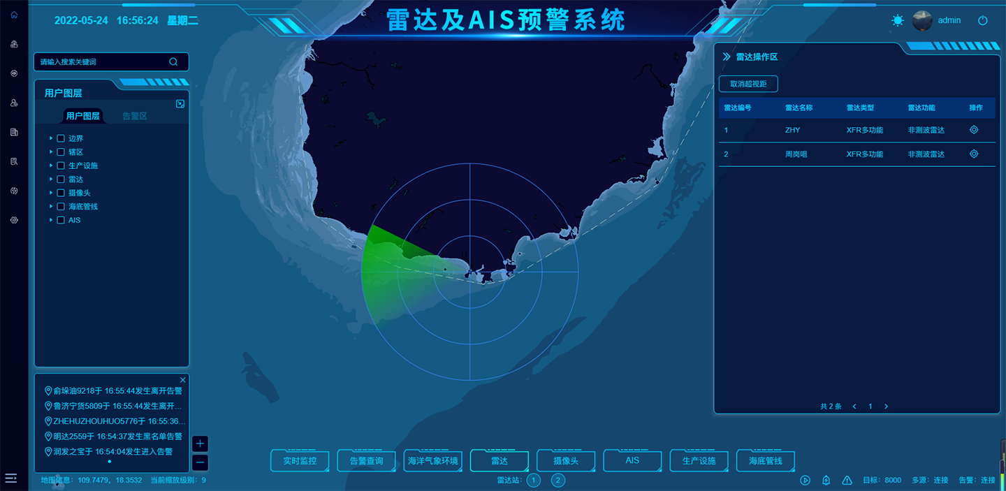 海上石油平臺安防系統軟件